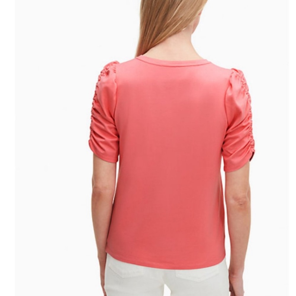 Kate Spade Ruched Sleeve Top Size Small - Picture 2 of 5